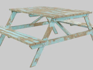 Picnic Table 3D Model
