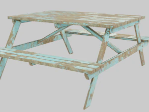 Picnic Table 3D Model