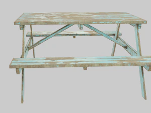 Picnic Table 3D Model