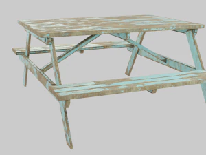 Picnic Table 3D Model
