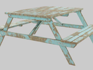 Picnic Table 3D Model