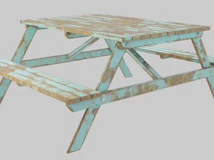 Picnic Table 3D Model