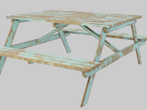 Picnic Table 3D Model
