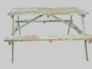 Picnic Table 3D Model