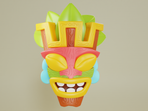 Mayaian Mask Modèle 3D