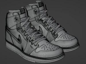 Air Jordan 1 Retro Chicago 3D Model