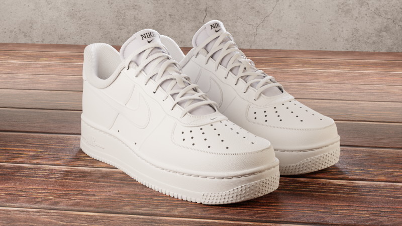 Air Force 1 White 3D 모델 .c4d .max .obj .3ds .fbx .stl .blend