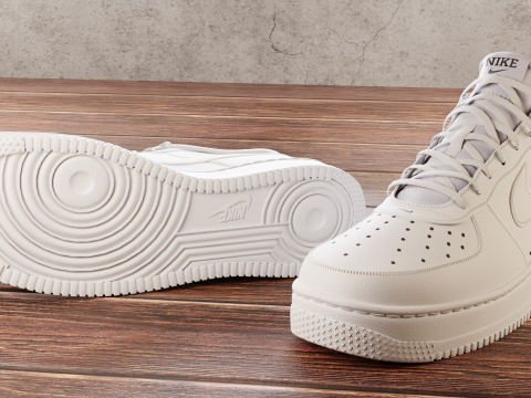 Air Force 1 White 3D Model