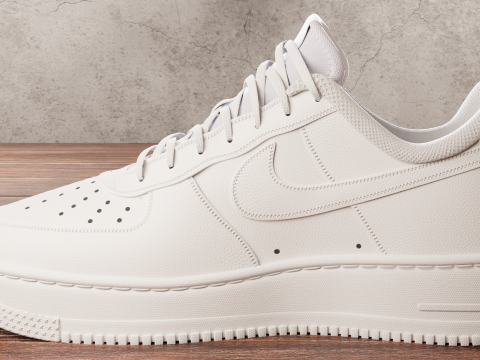 Air Force 1 White 3D Model