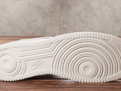 Air Force 1 White 3D Model