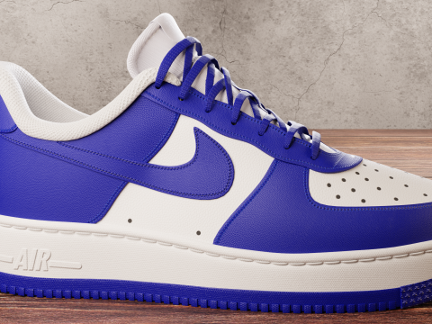 Air Force 1 Dark Blue 3D Model