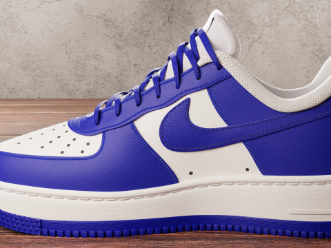 Air Force 1 Dark Blue 3D Model