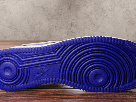 Air Force 1 Dark Blue 3D Model