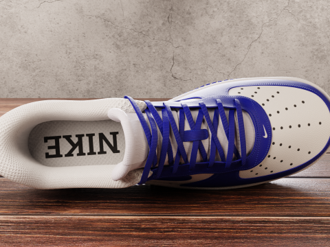 Air Force 1 Dark Blue 3D Model