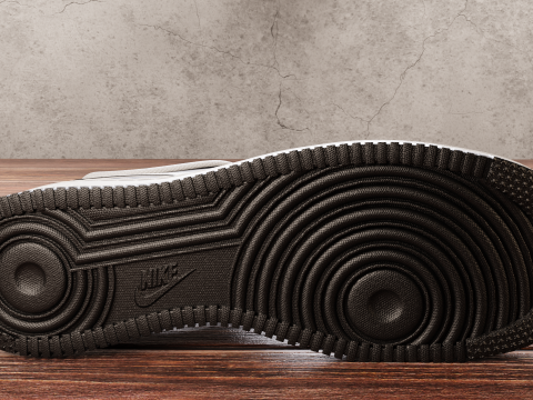Air Force 1 Black and White 3D Model