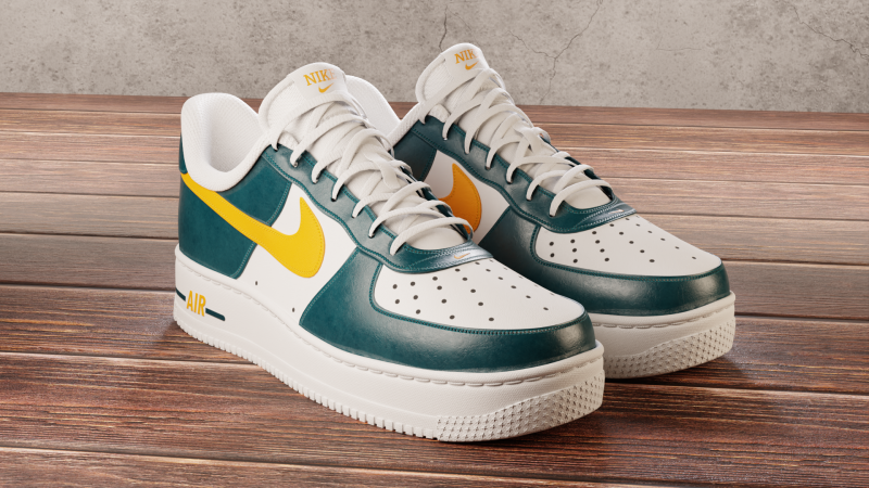 Air Force 1 Custom 3D Модель .c4d .max .obj .3ds .fbx .stl .blend