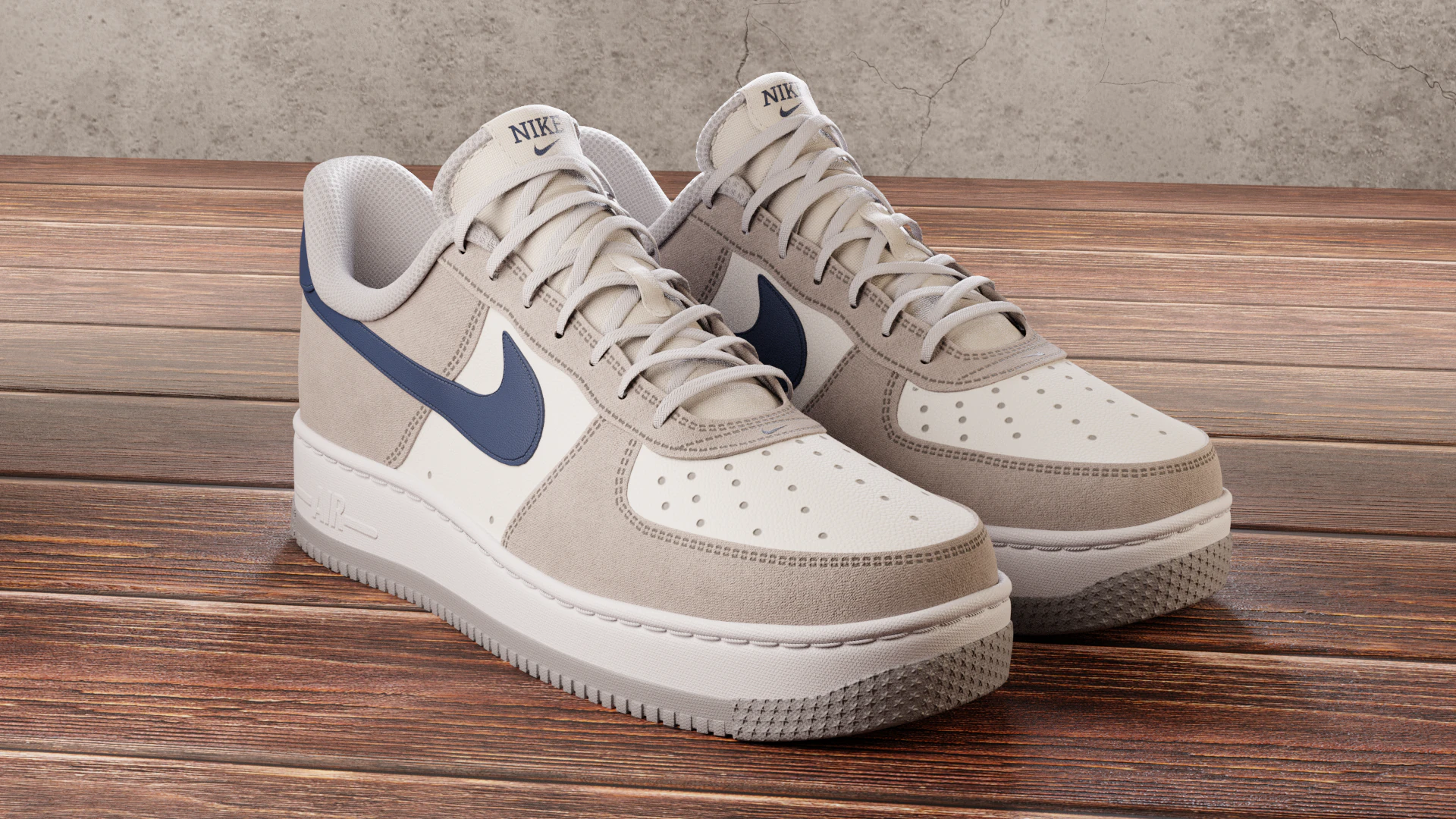 Air Force 1 3D Model .c4d .max .obj .3ds .fbx .stl .blend 
