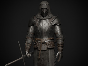 The Dark Knight Game-Ready character 3D Model