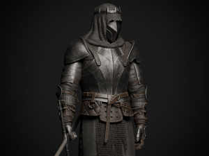 The Dark Knight Game-Ready character 3D-Modell