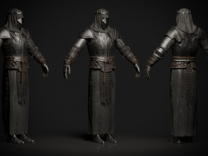 The Dark Knight Game-Ready character 3D-Modell