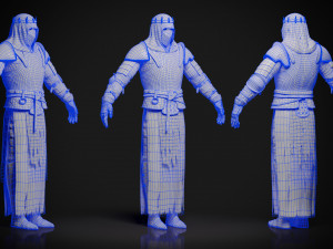 The Dark Knight Game-Ready character 3D-Modell