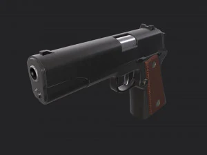 Pistol M1911 - Asset Weapon 3D Model