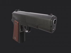 Pistol M1911 - Asset Weapon Model 3D