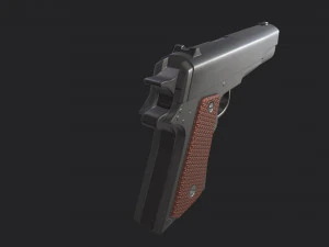 Pistol M1911 - Asset Weapon 3D Model
