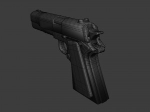 Pistol M1911 - Asset Weapon Model 3D