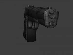 Pistol M1911 - Asset Weapon 3D Model
