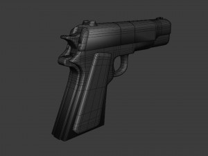 Pistol M1911 - Asset Weapon Model 3D