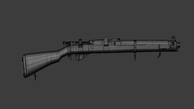 Lee-Enfield Rifle No4 3D Model in Assault Rifles 3DExport