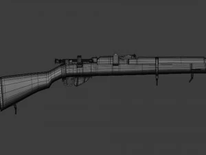 LEE Enfield MK3 - Asset Weapon 3D Model