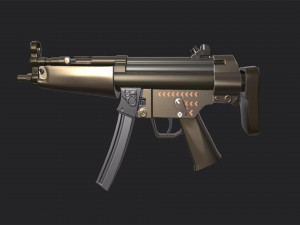 Heckler and Koch MP5 - Asset Weapon 3D 모델