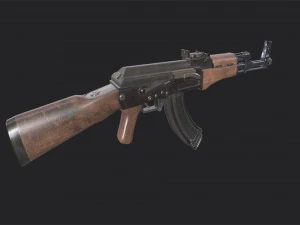 Автомат АК-47 &mdash; Активное оружие 3D Модель