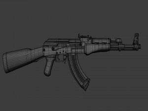 Assault Rifle AK-47 - Asset Weapon 3D Model