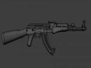Assault Rifle AK-47 - Asset Weapon 3D Model