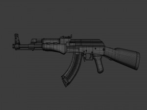 Assault Rifle AK-47 - Asset Weapon 3D Model
