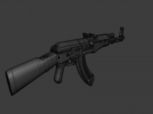 Assault Rifle AK-47 - Asset Weapon 3D Model