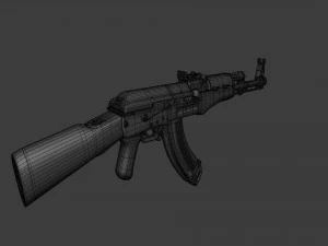 Assault Rifle AK-47 - Asset Weapon 3D Model