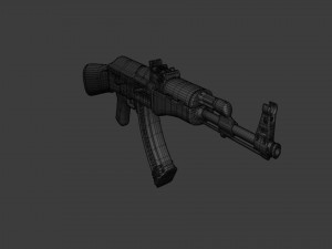 Assault Rifle AK-47 - Asset Weapon 3D Model