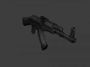 Assault Rifle AK-47 - Asset Weapon 3D Model