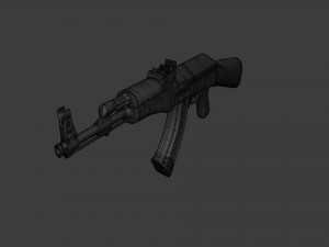 Assault Rifle AK-47 - Asset Weapon 3D Model
