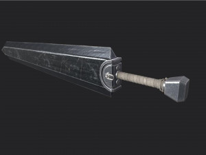 Berserk - Dragon Slayer Sword - Asset 3D Model