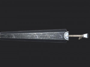 Berserk - Dragon Slayer Sword - Asset 3D मॉडल