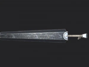 Berserk - Dragon Slayer Sword - Asset 3D Model
