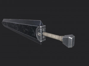 Berserk - Dragon Slayer Sword - Asset 3D मॉडल