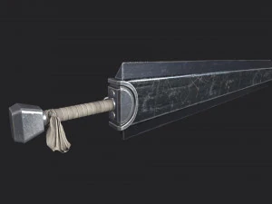 Berserk - Dragon Slayer Sword - Asset 3D Model