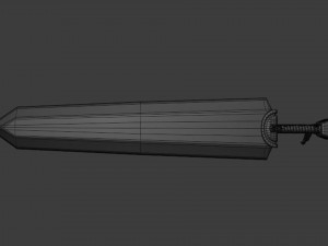 Berserk - Dragon Slayer Sword - Asset 3D मॉडल