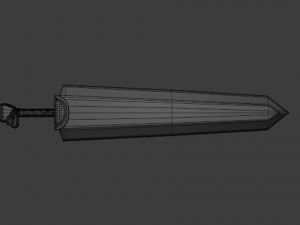 Berserk - Dragon Slayer Sword - Asset 3D मॉडल